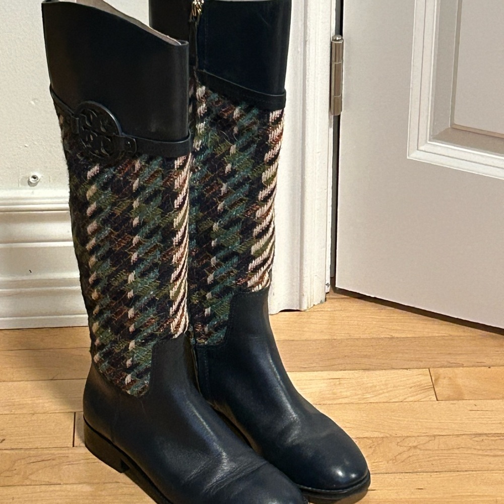 Women's Tory Burch Blue and Green knee High Boots